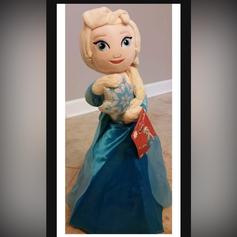 Elsa Doll Greeter Disney Frozen Princess 21” Plush —New